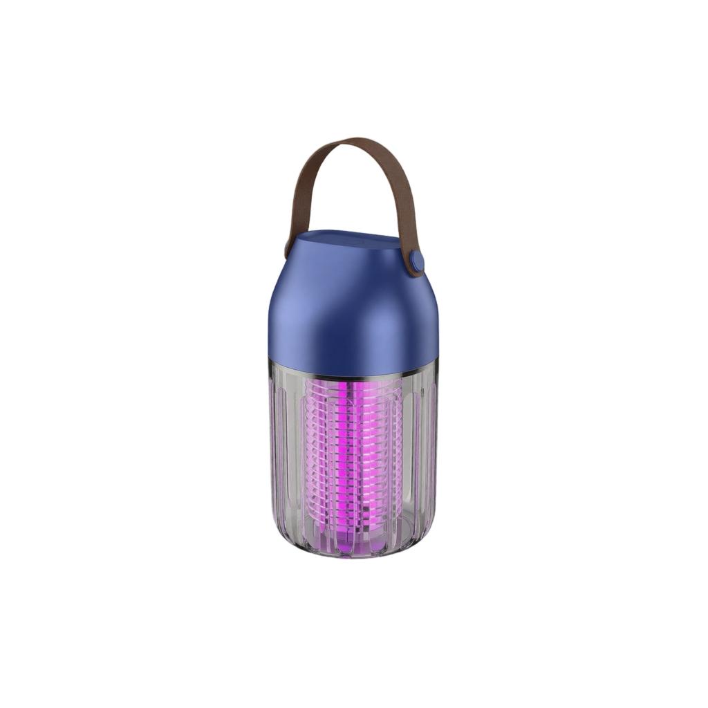 Portable Electric Mosquito Killer Lamp with USB Rechargeable Battery Powered Insect Trap for Indoor Outdoor Use with Hanging Handle