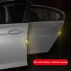 4PCS Auto Tür Anti-Kollision Streifen Körper Aufkleber Reflektierende Warn Aufkleber Dekorative Kratzfest Modifizierte Universal