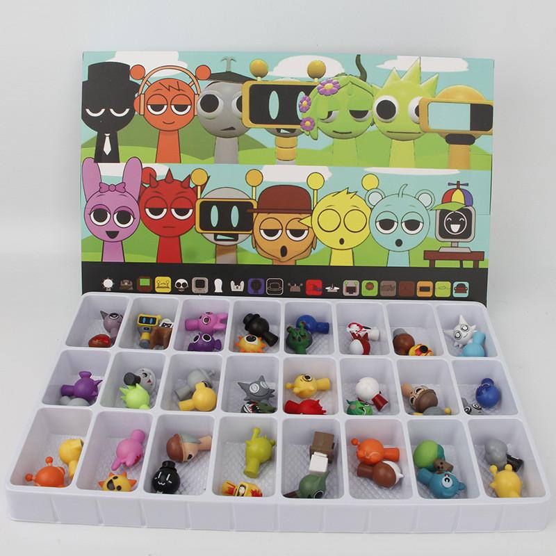 Figuritas Sprunki Box de Material PVC para Niños Coleccionables de Exhibición