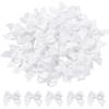 100Pcs/Set Polychrome Satin Bows Patches Applique Mini Bow Tie DIY Clothes Sewing Decoration