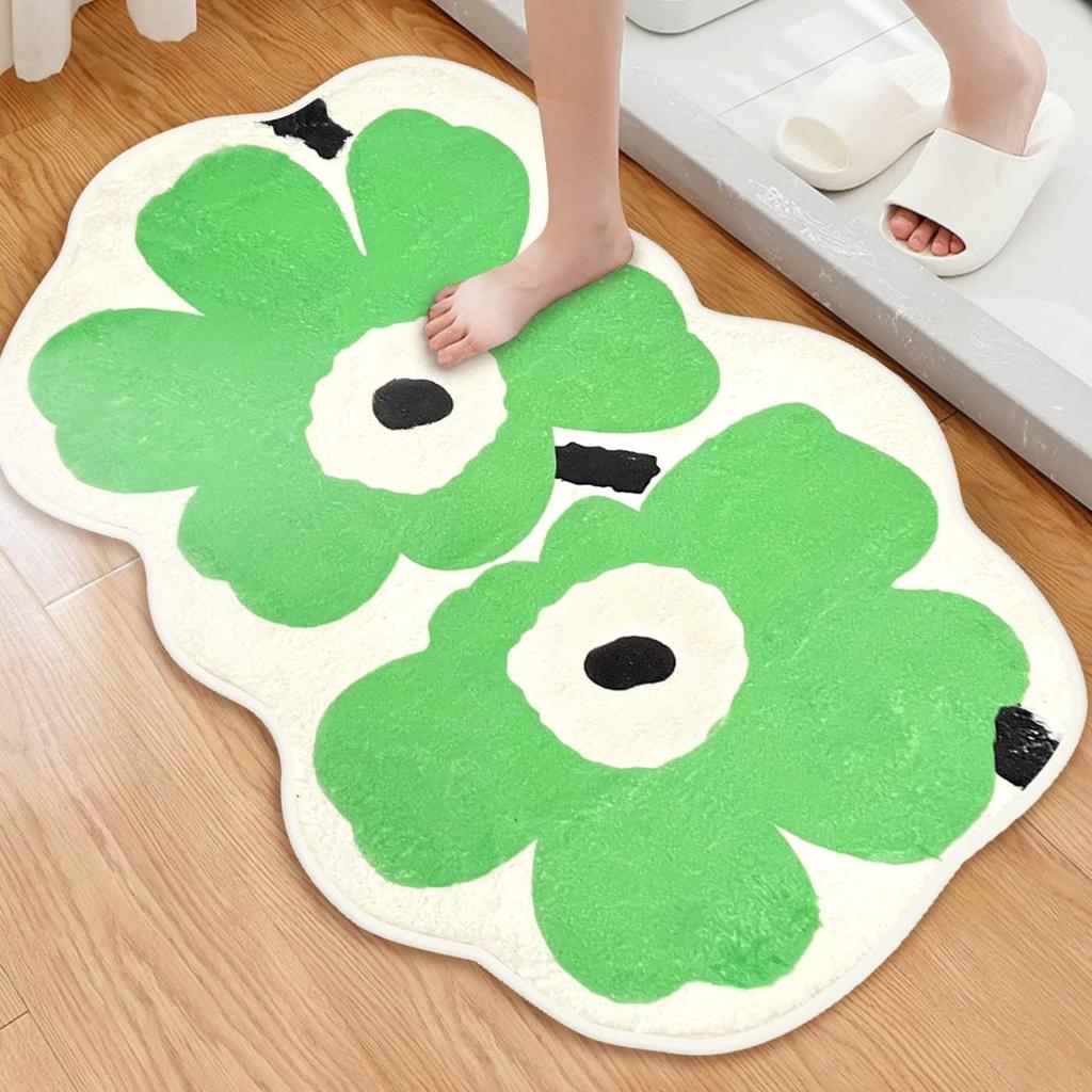 Irregular  Flower Carpet Living Room Carpet Bathroom Floor Mat Bedroom Bedside Carpet