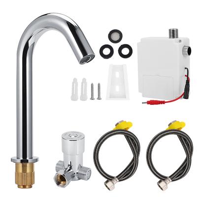 G1/2in Automatic Infrared Induction Sensor Faucet Hot and Cold Water Tap for Home 23cm Height