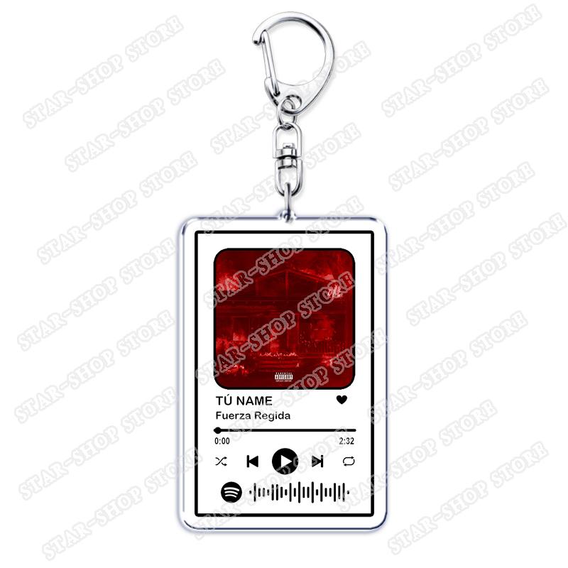 

Popular Singer Sombr Keychains for Women Accessories Bag QUE ONDA Tu Boda TÚ NAME Music Code Keying Jewelry Fans Friends Gifts