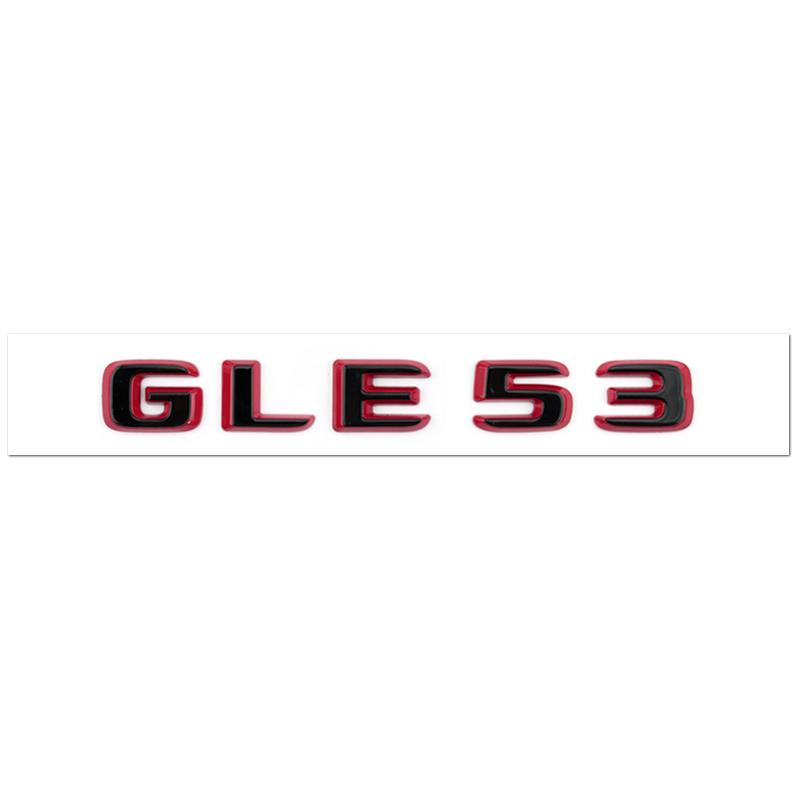 Suitable for Mercedes Benz Rear Letter Sticker C63S GT63S S63LGLE53 SL63S Modification W205 W206 C190 X290 W167 Black Red Versi