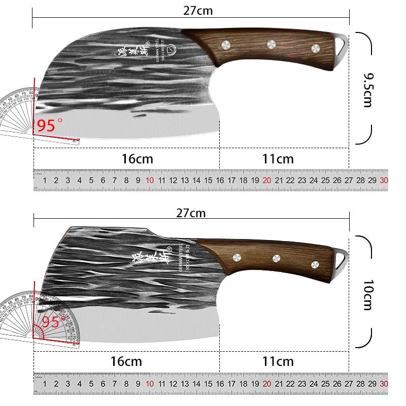 High quality kitchen knife, seiko stainless steel slicing, chopping, small bone knife tool, cutting solid wood handle