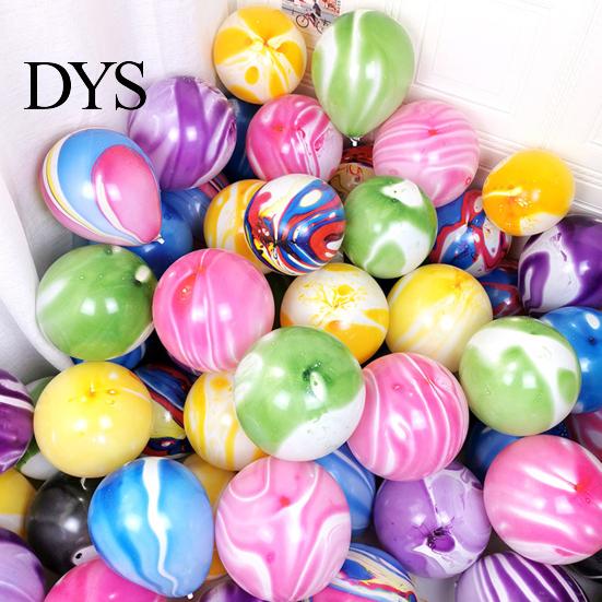 Wedding Party Balloon 10Pcs/Set 12-inch Latex Agate Pattern Anti-burst Thicker Festival Props Birthday Home Ornament Accessories