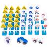 Children's Traffic Signs and Road Barrier Toy Set