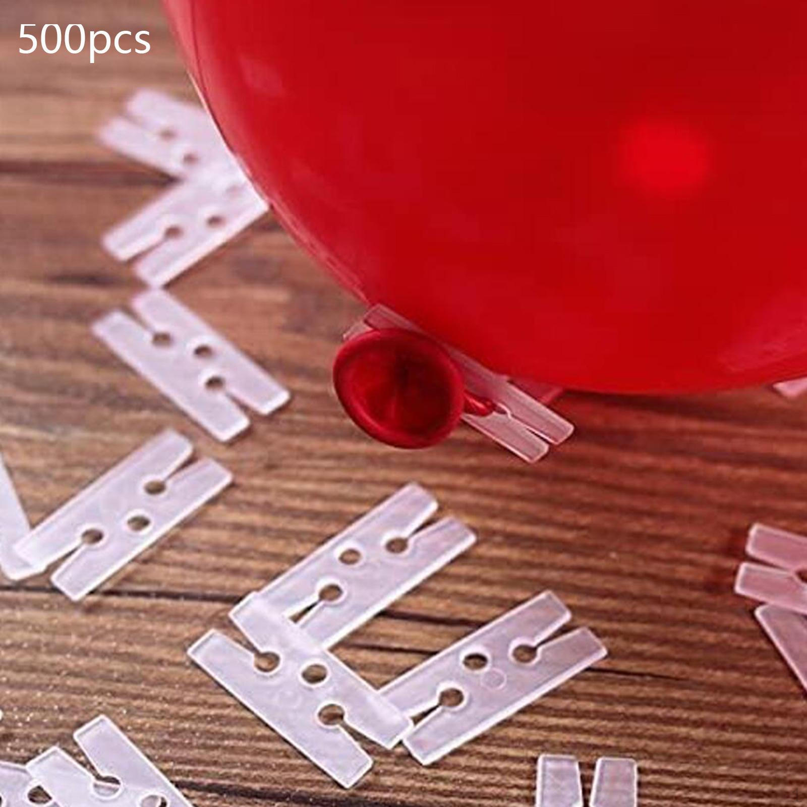 

500шт H-образные зажимы для воздушных шаров, галстуки, подарки для украшения дня рождения