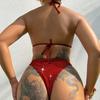 Nowe Cyrkonie Leopardowy Bikini Kobiety Kostiumy Kąpielowe Damski Strój Kąpielowy Dwuczęściowy Zestaw Bikini Kąpielówki Kąpielówki Kąpiel