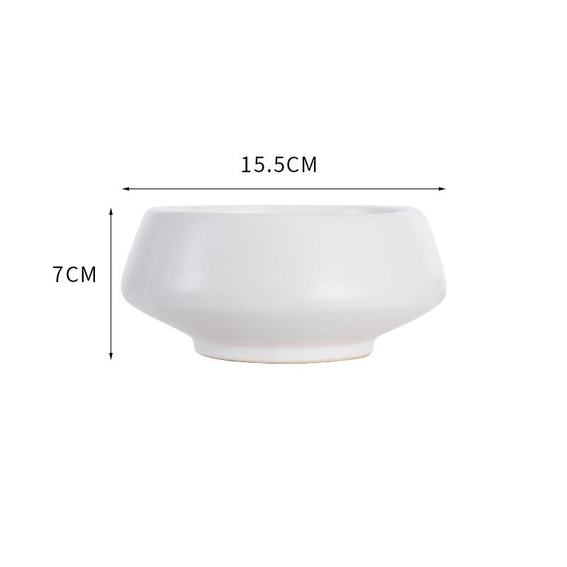 Ceramic Vase White Round Flower Pot Hydroponic Flower Arrangement Accessories Pot Container Home Decoration Flower Vases