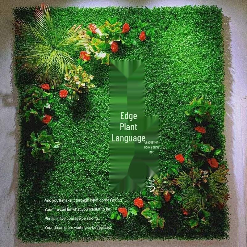 Artificial Green Wall with Roses for Indoor/Outdoor Decor