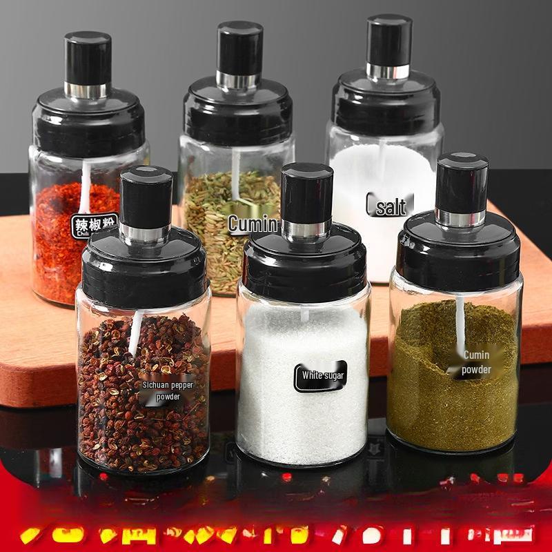 Zhishi Glass Spice Jar Set