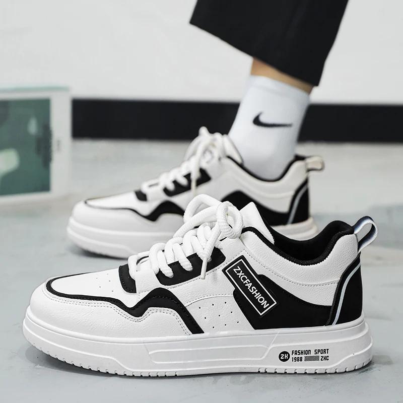 

Men s Sneakers Sports and Leisure Outdoor Shoes for Men Skateboard Soft and Comfortable Loafers Casual Shoes Non-Slip Fashion 44 чёрный