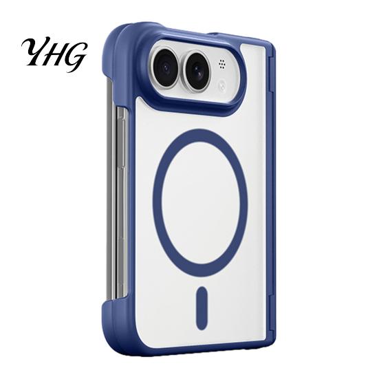 Magnetic Phone Case for iPhone-Duo, Shockproof Folding Cellphone Hard PC Cover Protective Cover, Professional Mobile Shell, Accessories Waterproof