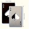 Creative poker beer bottle opener Stainless steel bottle opener Spades A bottle opener Beer individual wine opener