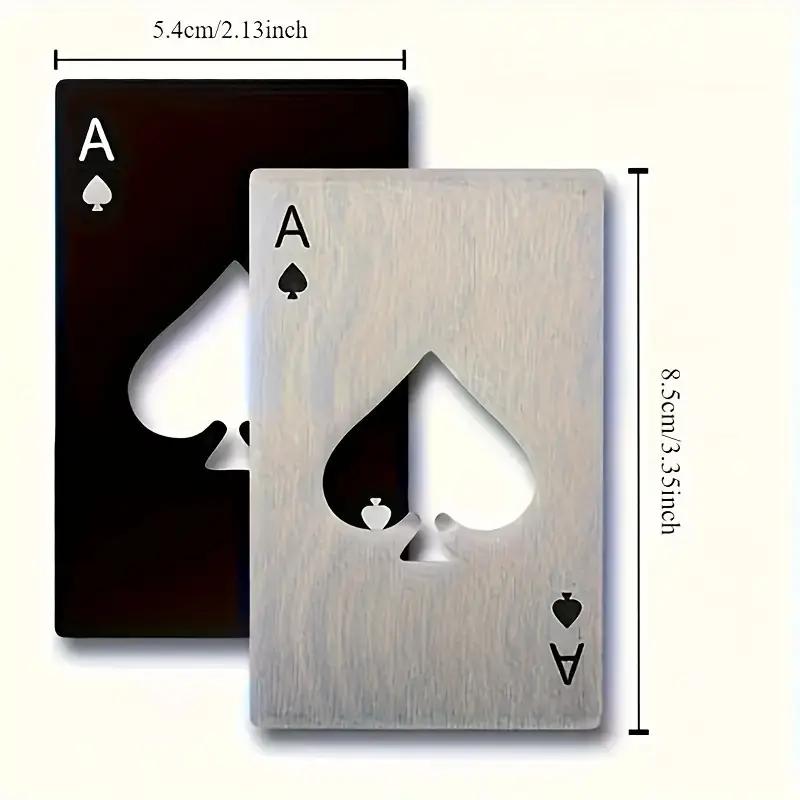 Creative poker beer bottle opener Stainless steel bottle opener Spades A bottle opener Beer individual wine opener