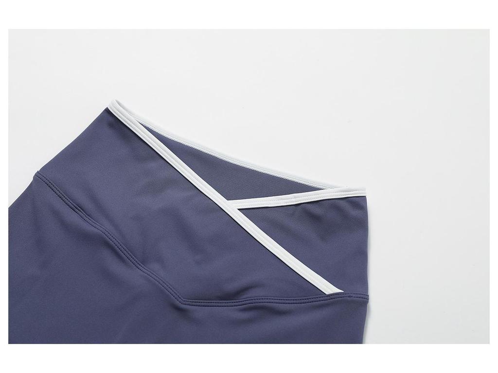 Women's Color Block High Waist Sports Set: Backless Vest Top & Running Shorts for Fitness and Yoga