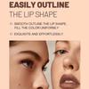6-Color Chocolate Shaded Matte Lipstick - Rich & Dense Texture, Vibrant Long-Wear, Easy Lip Contouring Lip Gloss Lip Makeup