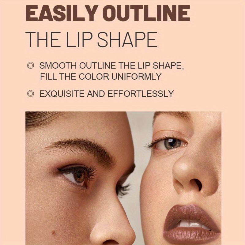 6-Color Chocolate Shaded Matte Lipstick - Rich & Dense Texture, Vibrant Long-Wear, Easy Lip Contouring Lip Gloss Lip Makeup