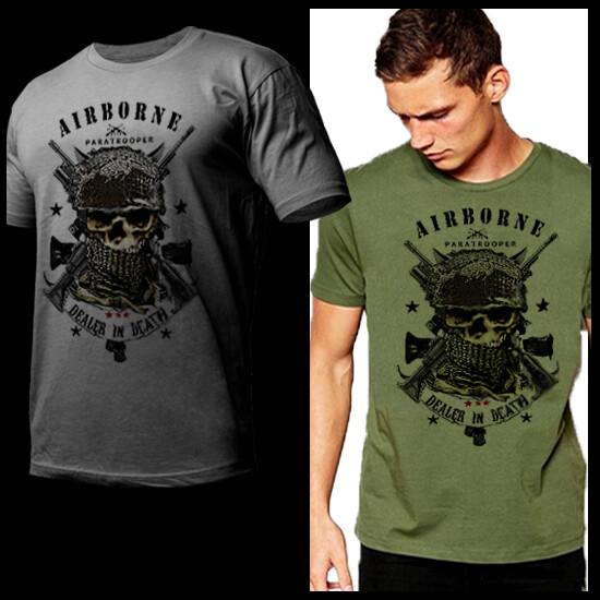 

Army Special Forces Airborne Paratrooper Combat Veteran Military Tee Unisex T-Shirt XXXXL