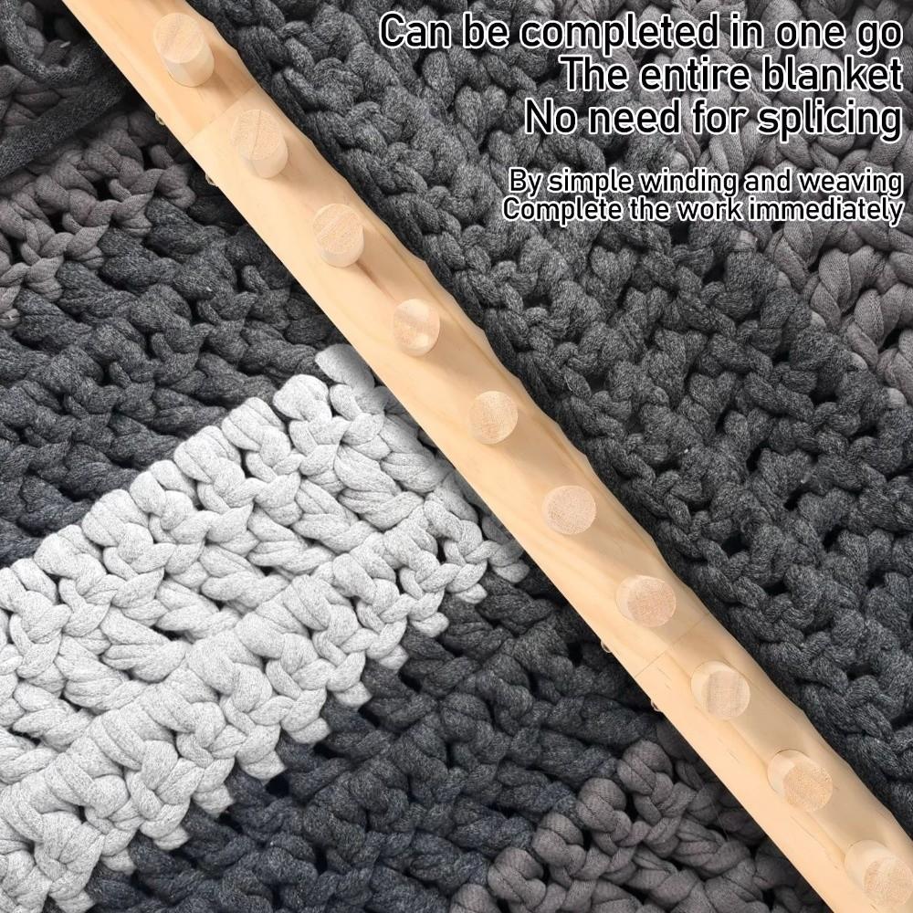 Verstelbare Dikke Deken Weefgetouw Kit Handgemaakte Ambacht met Installatiegereedschap Houten Brei Weefgetouw Multi-Maat Brei Weefgetouw Frame