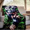 Dark Anime ninja Character Blanket Lightweight Ideal Bedding Blanket Perfect for Travel, Camping, Living Rooms, Offices, Sofas, Fan Christmas gift