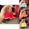 Reversible Octopus Plush Doll With Keyring And Pp Cotton Filling For Collection