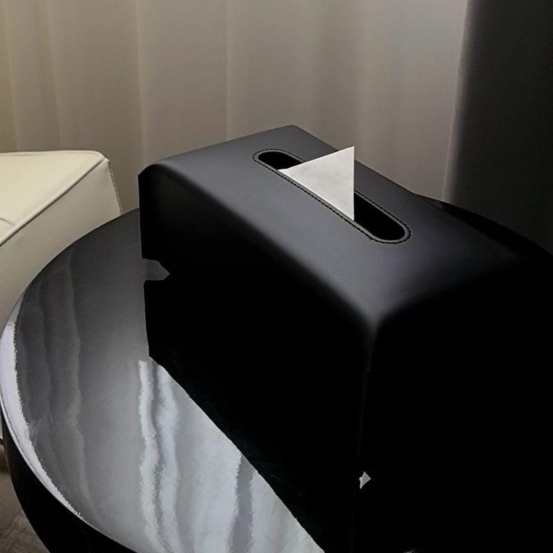 Scatola di fazzoletti di lusso Custodia per tovaglioli in pelle Copertura di carta Porta fazzoletti per soggiorno Tavolo da ufficio Decorazione per casa Tavolo da pranzo Auto