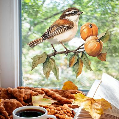 Cartoon Painted Branches Birds Bedroom Living Room Home Wall Background Beautification Decoration Wall Stickers