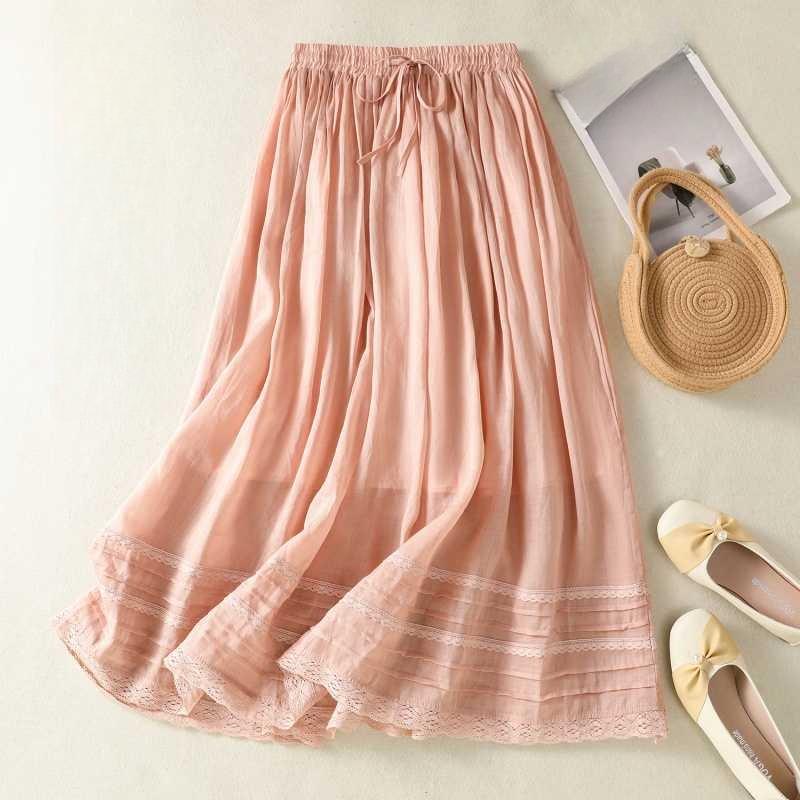 Women's Two-Tone Long skirt