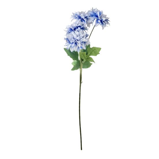 Artificial Dahlia Flowers with Stem 4-Head Blooms Realistic Faux Silk Flower for Vase Wedding