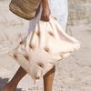 Waterproof Reusable Cloth Bag with Zipper Pocket and Handle - Fashionable Sun Burst Design, Suitable for Beaches, Swimming Pools, Gyms, Yoga