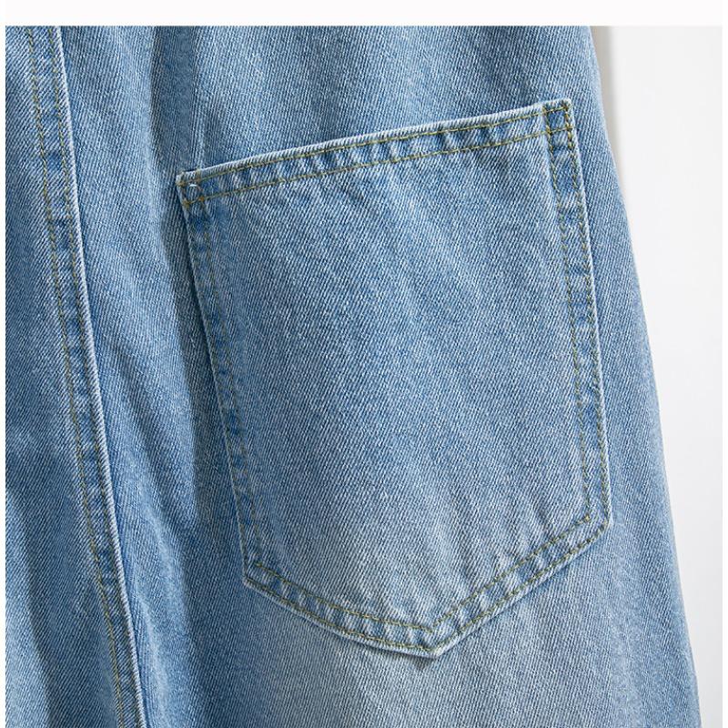 MODIQUE Women's Winter Large Size Jeans New High Waist Loose Retro Classic Casual Solid Color Blue Casual Trousers Basic Versatile Straight Jeans