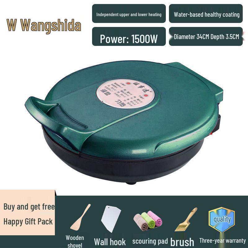 Commercial Double-Sided Electric Griddle for Pancakes and Crepes, Large Diameter, High Power