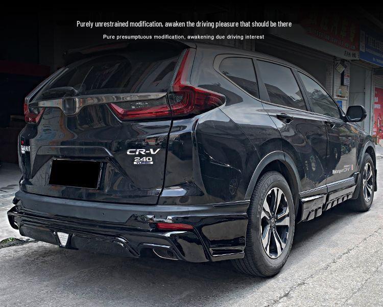 Black Warrior Kit: 21-22 CRV Sport Bumper, Side Skirts, Front Lip, Rear Bumper