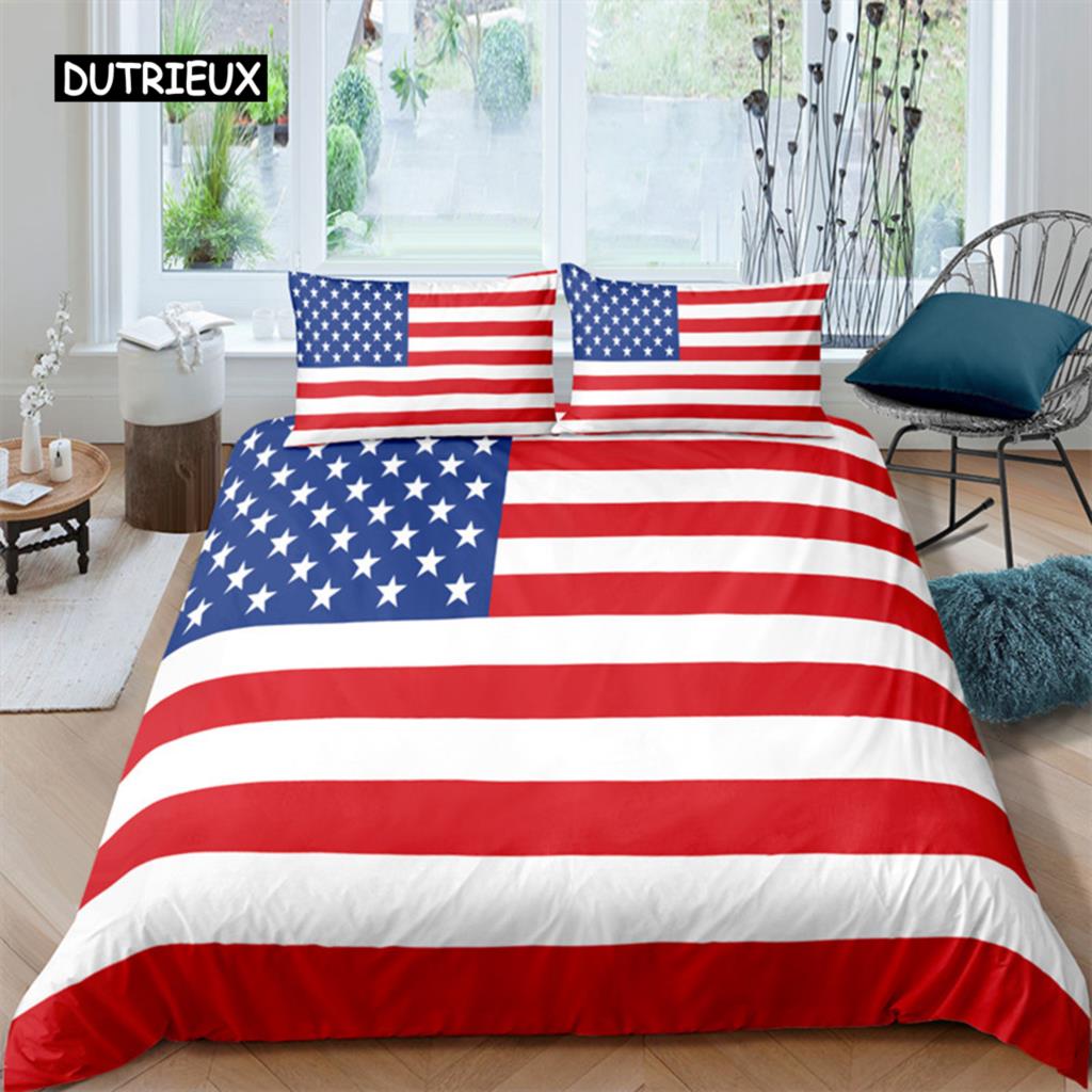 

Комплект постельного белья с национальным флагом размера King, креативный комплект постельного белья с американским флагом для подростков и взрослых, односпальное и двуспальное одеяло из микрофибры EU Double(200x200cm)