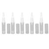 5pcs Duckbill Nozzle Vacuum Pump Bottle Clear Refillable Travel Dispenser Container for Eye Cream Lotion 10ml