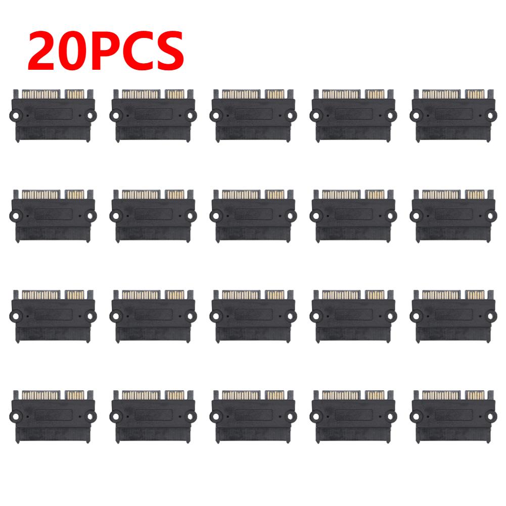 1-30PCS SATA Male To Female Power Data Converter 22Pin 7+15 Male To Female SATA To SATA Converter SATA To SATA Adapter