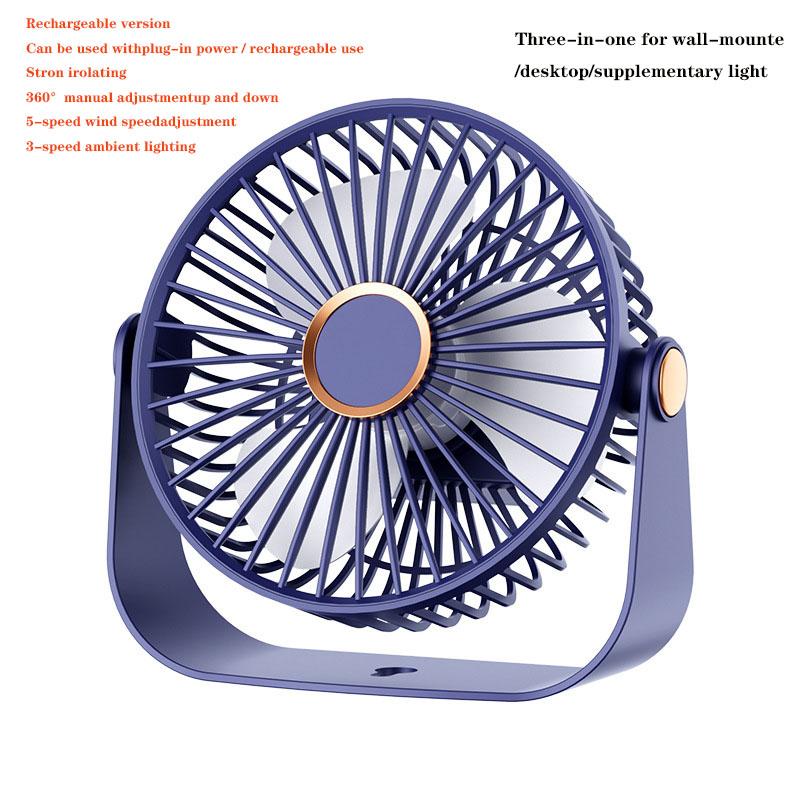 Multifunctional Electric Fan Wireless Portable Air Circulator Fan 4000mah Desktop Wall Ceiling Air Cooling Home Quiet Ventilator