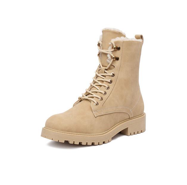 DeeZee HX24016-1 Beige Ankle Boots