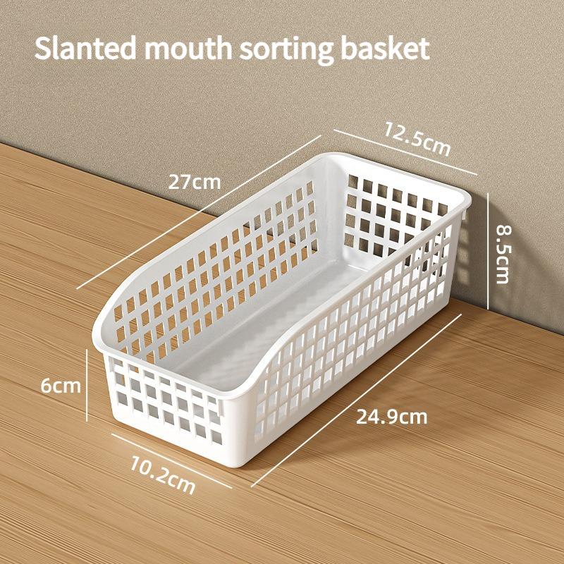 

Home Storage Box Desktop Organizer Box Cabinet Storage Basket Personal Care Products Classification Grid Office Document Storage Rack Household Items 1pcs