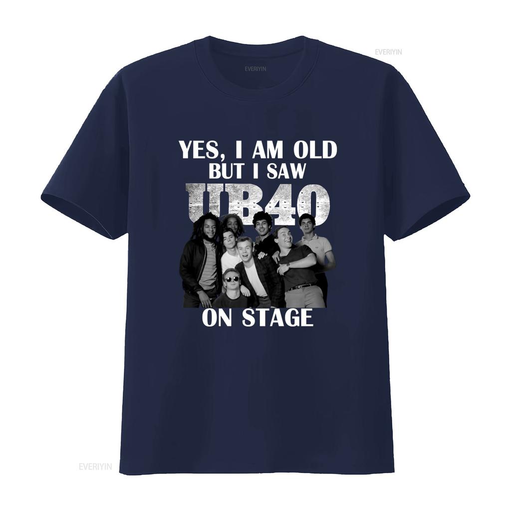 Maglietta da Concerto Ub40 Vintage Stile Streetwear Retrò Band Design Unico da Palco Cotone Comodo Vintage Lavato alla Moda