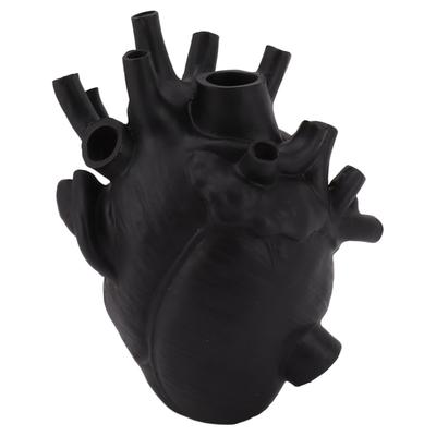 Heart Shaped Vase Decorative Modern Resin Exquisite Planter Pot for Home Office Bedroom Wedding
