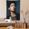 JJungkookS Singer Cartoon Tapestry Art Science Fiction Room Home Decor Wall Hanging Sheets