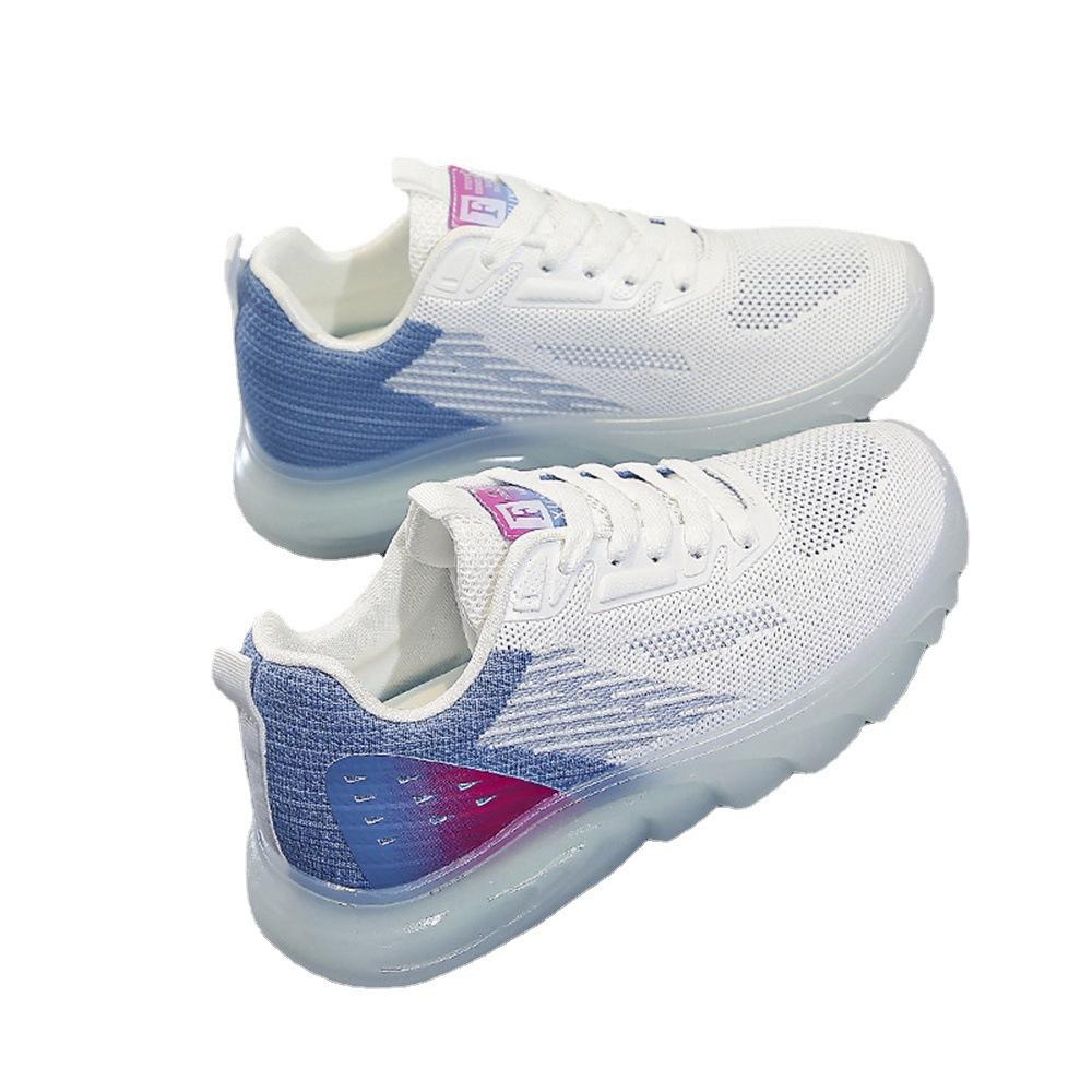 Feizhi Women's Shoes New Jelly Bottom Mesh Breathable Casual Sports Shoes Foreign Trade Korean Fashion Student Trend Women's Shoes