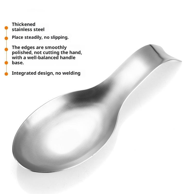 Large Stainless Steel Spoon Holder Heat-Resistant Cooking Spoon Holder Coffee Spoon Holder