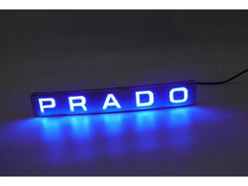 LED Bumper and License Plate Lights for Toyota Prado (10-20 models) - Spare Tire Cover Bright Strip Letter Stickers