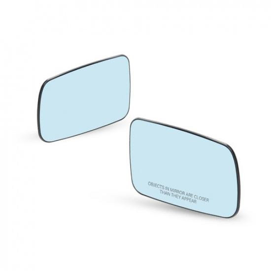 2x For BMW 32i 328Ci 330Ci 745i Left Right Side Heated Door Mirror Blue Glass