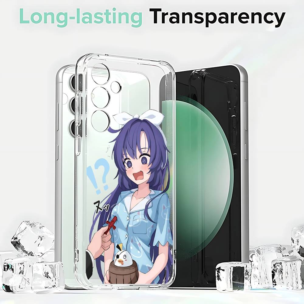 Hayase Yuuka Blue Archive Phone Case Silicone For Samsung S30,23,21,22,20 FE lite,S10,9,PIus Note20ultra Soft Transparent