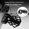 1pair Non-slip MTB Bike Pedals Durable Rear Seat Footrest New Mounted On Bike  Bike Accessories
